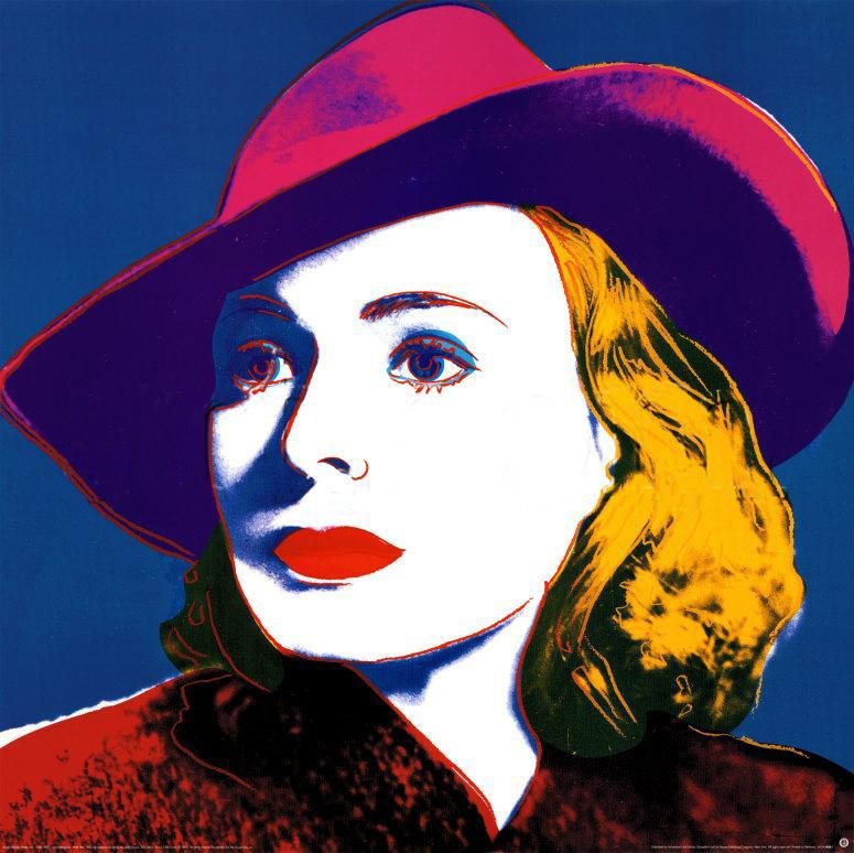 Andy Warhol Ingrid with Hat Painting | Best Paintings For Sale