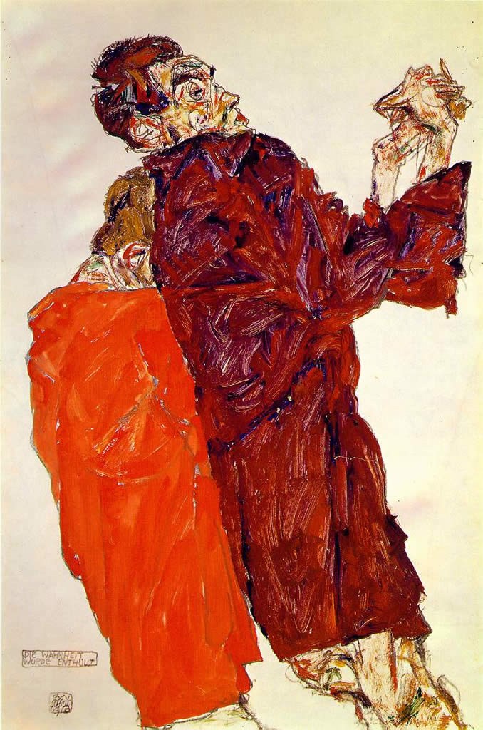 Egon Schiele The Truth Unveiled Painting | Best Paintings For Sale