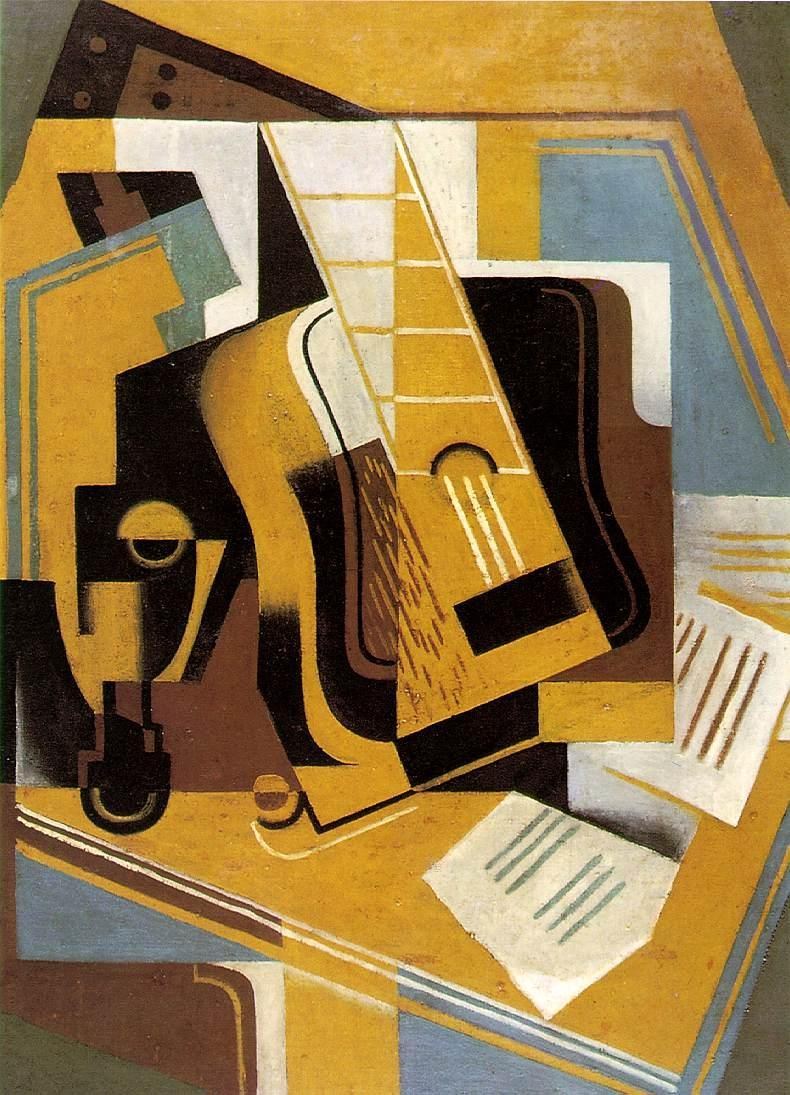 Juan Gris The Guitar 1918 Painting 