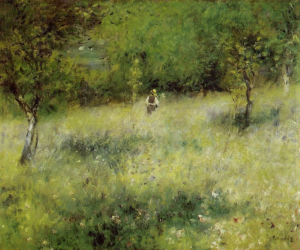 Pierre Auguste Renoir Spring At Catou Painting 