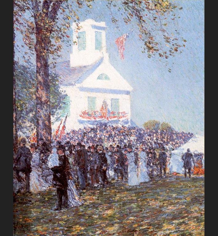 Childe Hassam County Fair New England Painting Best Paintings For Sale