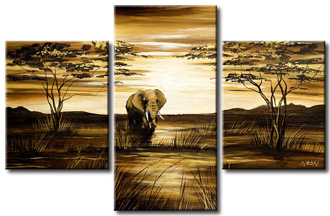 Landscape African Sunset Ii Painting Best Paintings For Sale