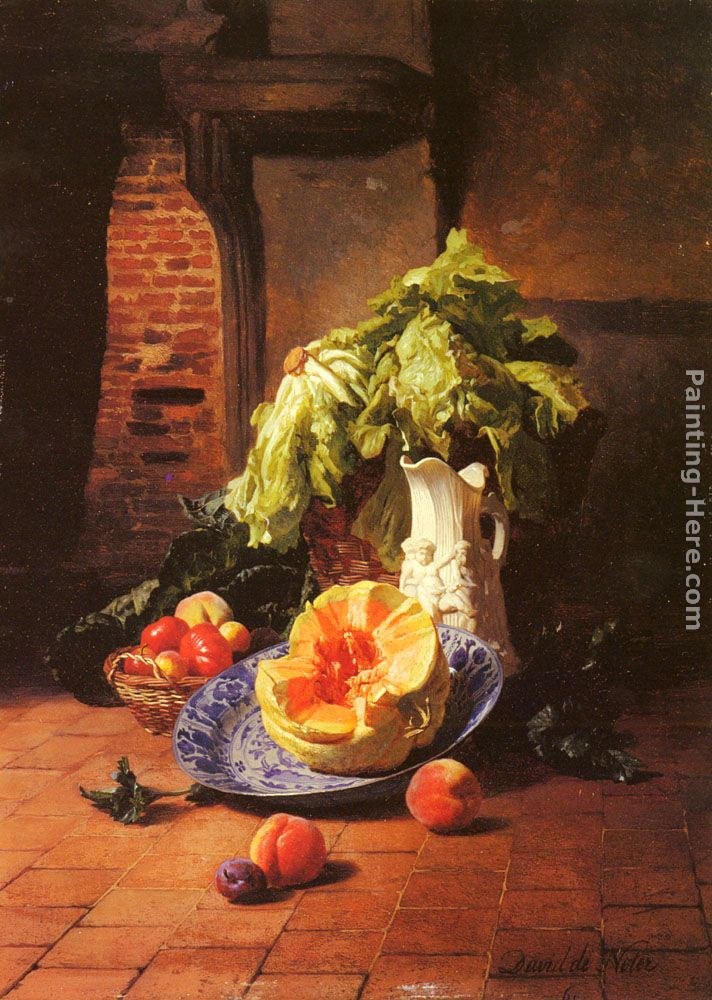 David Emile Joseph de Noter A Still Life With A White ...