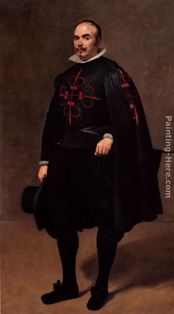 Diego Rodriguez De Silva Velazquez Portrait Painting 