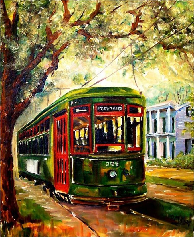 2011 New Orleans St Charles Streetcar by Diane Millsap