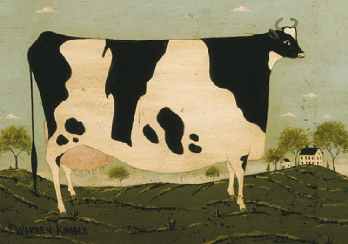 warren kimble cow painting