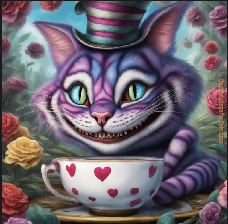 2012 The Cheshire Cat painting