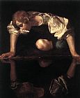 Caravaggio Narcissus painting