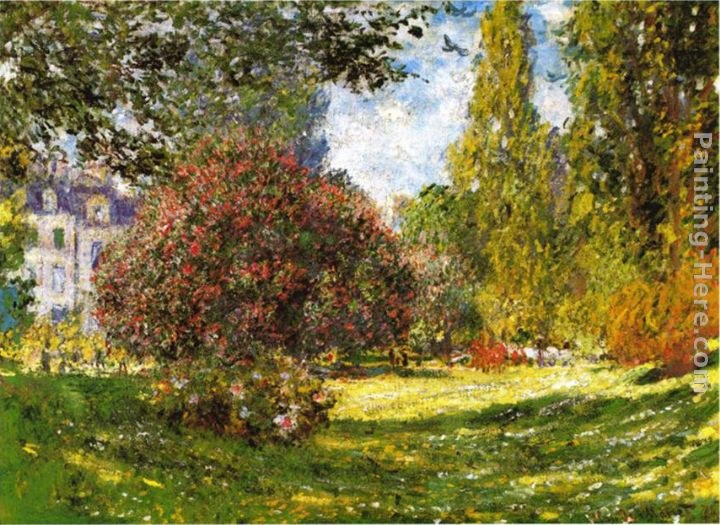 Claude Monet The Park at Monceau Painting | Best Paintings For Sale