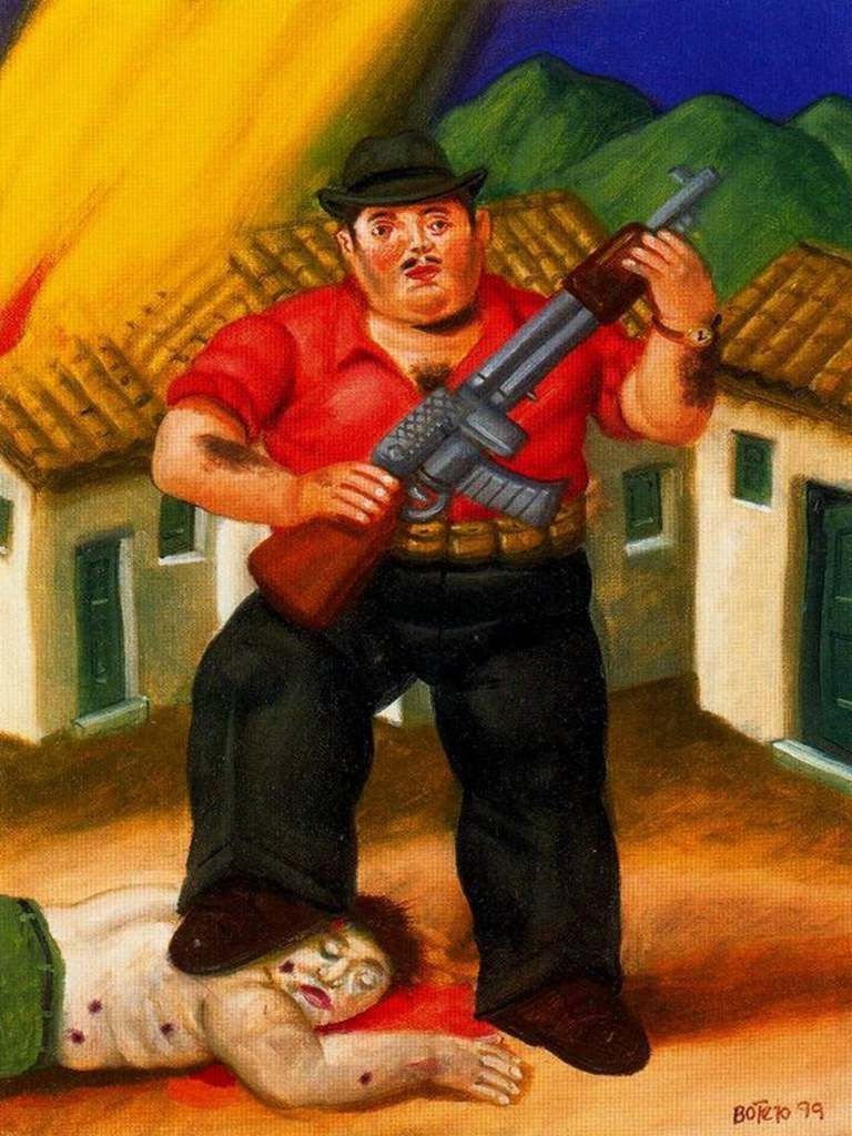 Fernando Botero El cazador Painting | Best Paintings For Sale