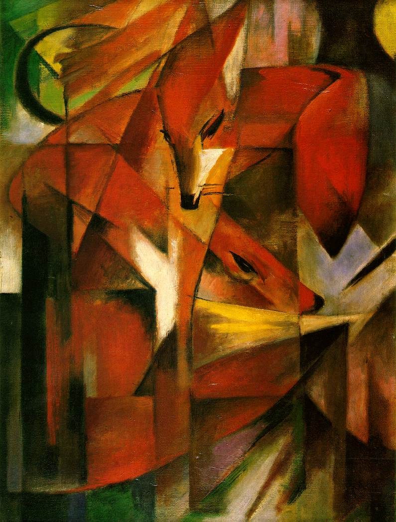 Franz Marc Foxes Painting | Best Paintings For Sale