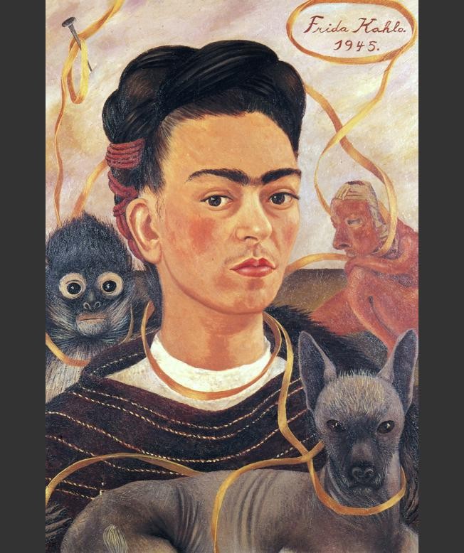 Frida Kahlo Self Portrait With Monkey