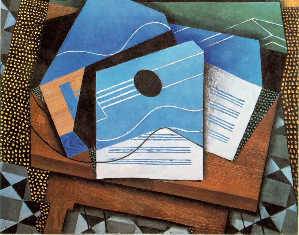 Juan Gris Guitar on a Table Painting | Best Paintings For Sale