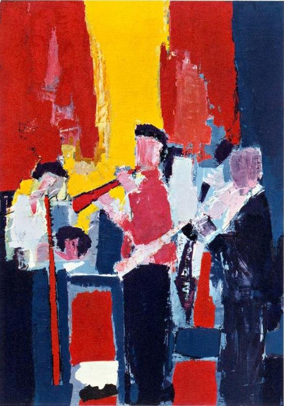 Nicolas De Stael Jazz Musicians Painting | Best Paintings For Sale