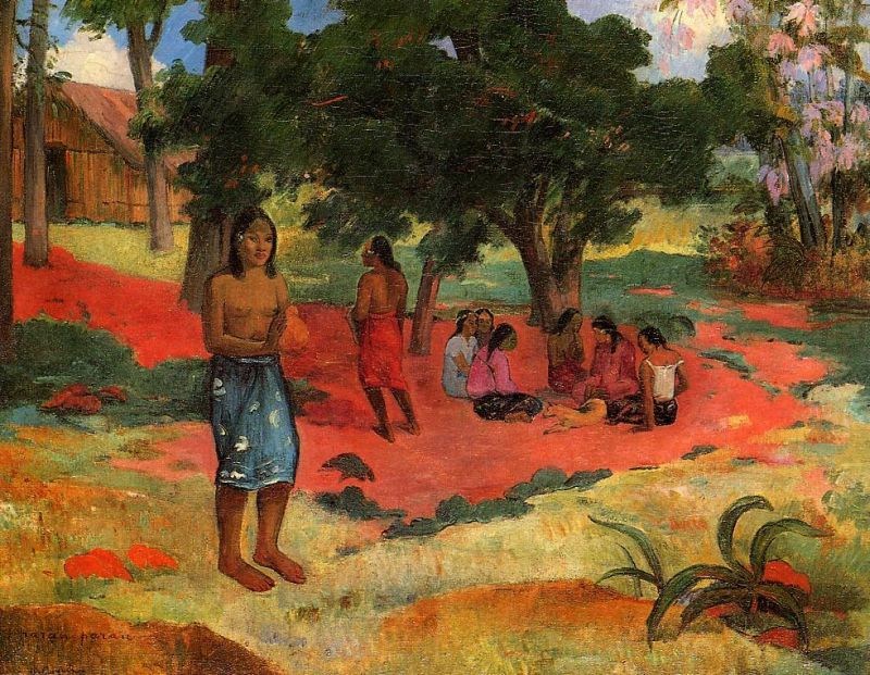 Paul Gauguin Whispered Words II Painting | Best Paintings For Sale