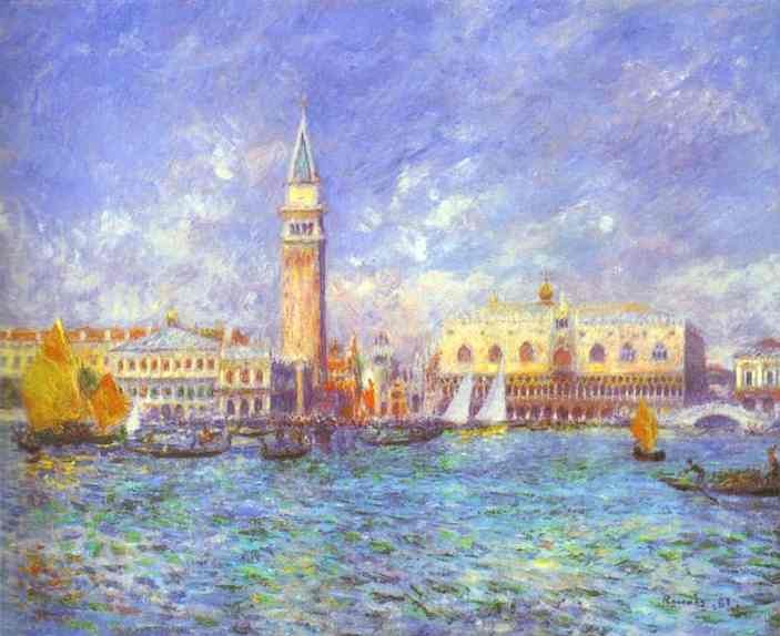 Pierre Auguste Renoir Doges' Palace, Venice Painting | Best Paintings ...