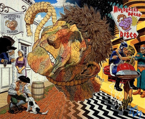 Robert Williams The Myth Of The Proletariat King Painting | Best ...