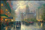 Thomas Kinkade a new day at the Cinderella's castle Painting | Best a ...