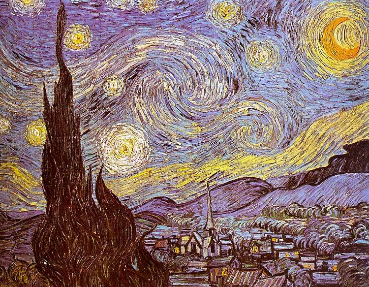 Vincent van Gogh The Starry Night Saint-Remy Painting | Best Paintings ...