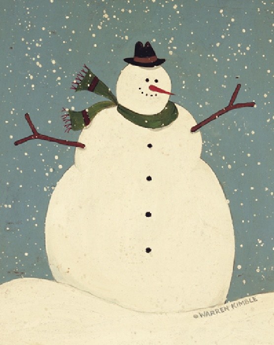 Warren Kimble Snowman Painting | Best Paintings For Sale