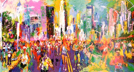 Leroy Neiman Mickey Mantle Painting