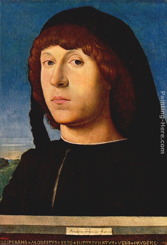 Antonello da Messina Portrait of a Man Painting | Best Paintings For Sale