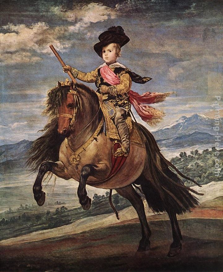 Diego Rodriguez de Silva Velazquez Prince Baltasar Carlos on Horseback ...