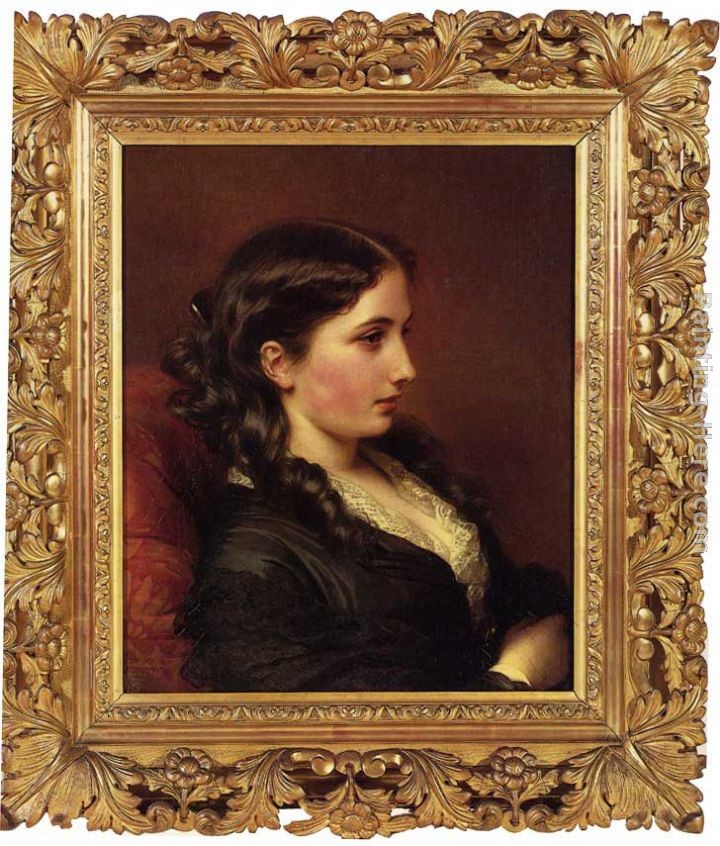 The Empress Eugenie By Franz Xavier Winterhalter Painting by Franz