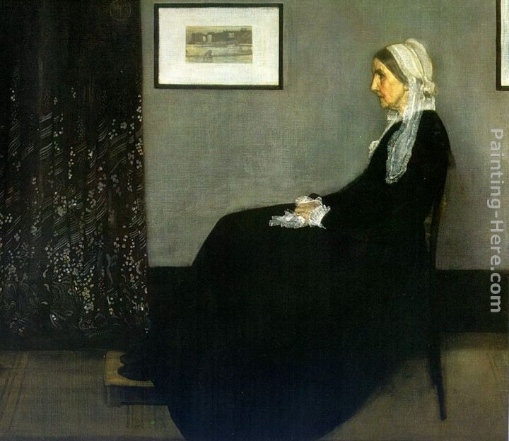 James Abbott McNeill Whistler Arrangement in Grey and Black Portrait of ...