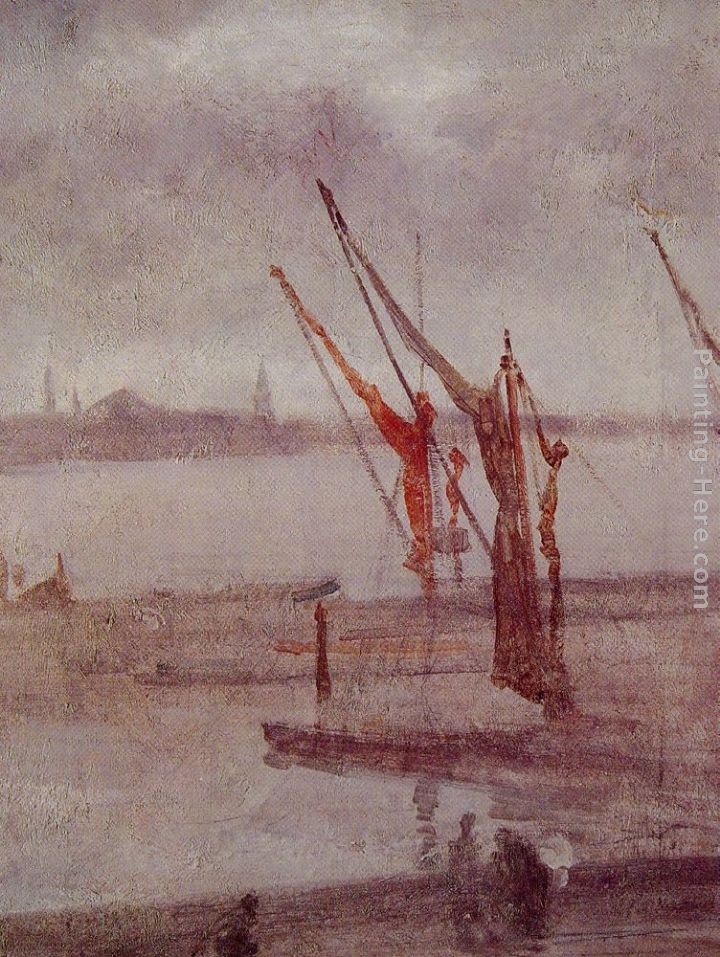 James Abbott McNeill Whistler Chelsea Wharf Grey and Silver Painting ...