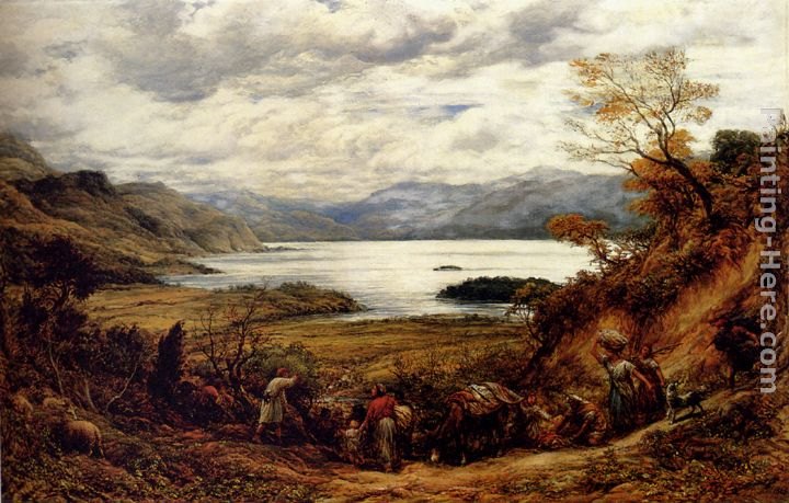 John Linnell The Emigrants, Derwent Water, Cumberland Painting | Best ...