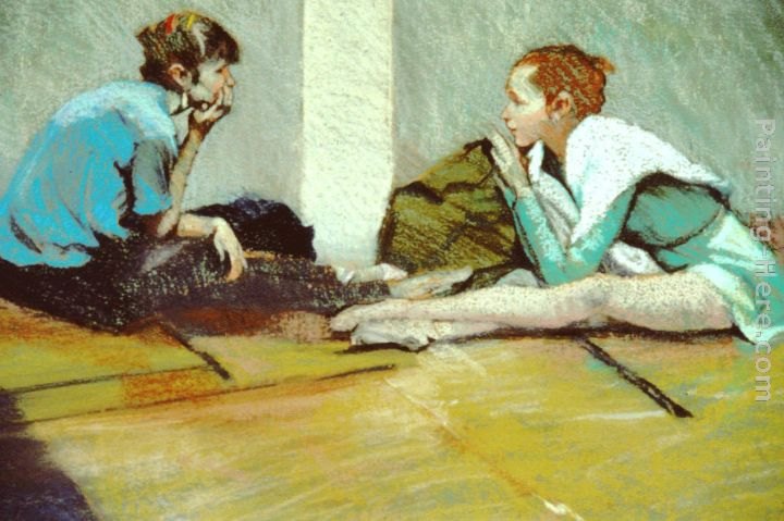 Rhoda Yanow The Conversation Painting | Best Paintings For Sale