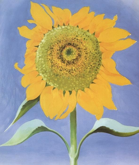 Georgia O'Keeffe Sunflower, New Mexico 1935 Painting | Best Sunflower ...