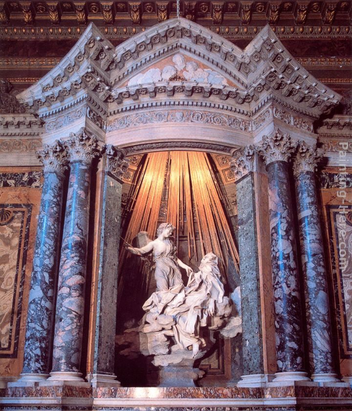 Gian Lorenzo Bernini The Ecstasy of Saint Teresa Painting | Best The ...