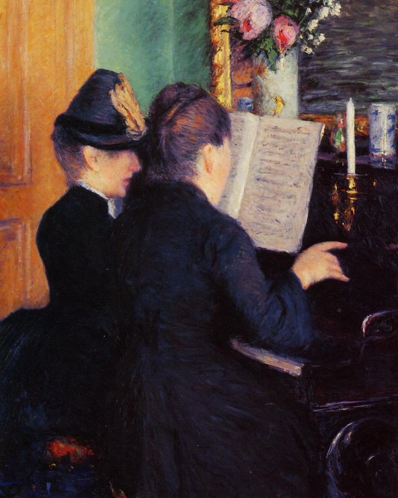 Gustave Caillebotte The Piano Lesson Painting | Best The Piano Lesson ...