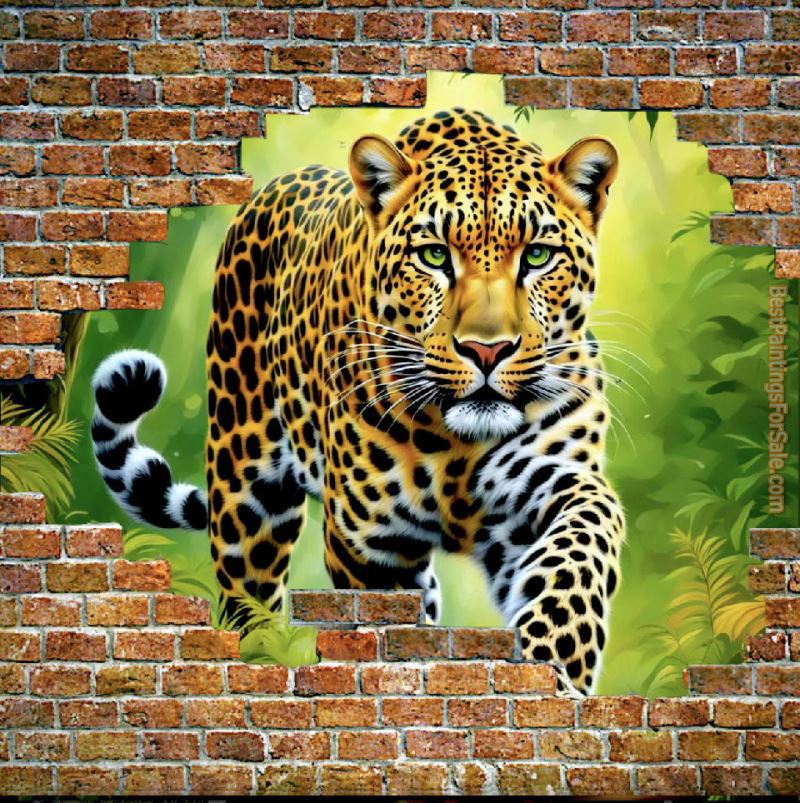 2012 Leopard Behind Wall