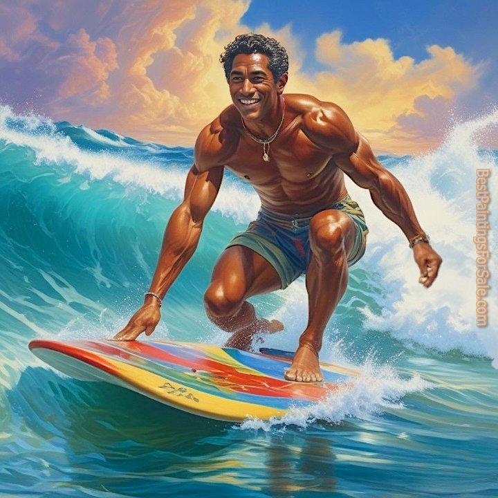 2012 Duke Surfing painting