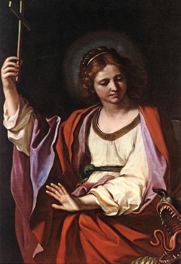 Guercino St Marguerite Painting | Best Paintings For Sale