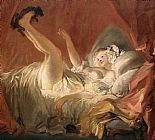 The Musical Contest, Fragonard, Painting Reproduction 2956