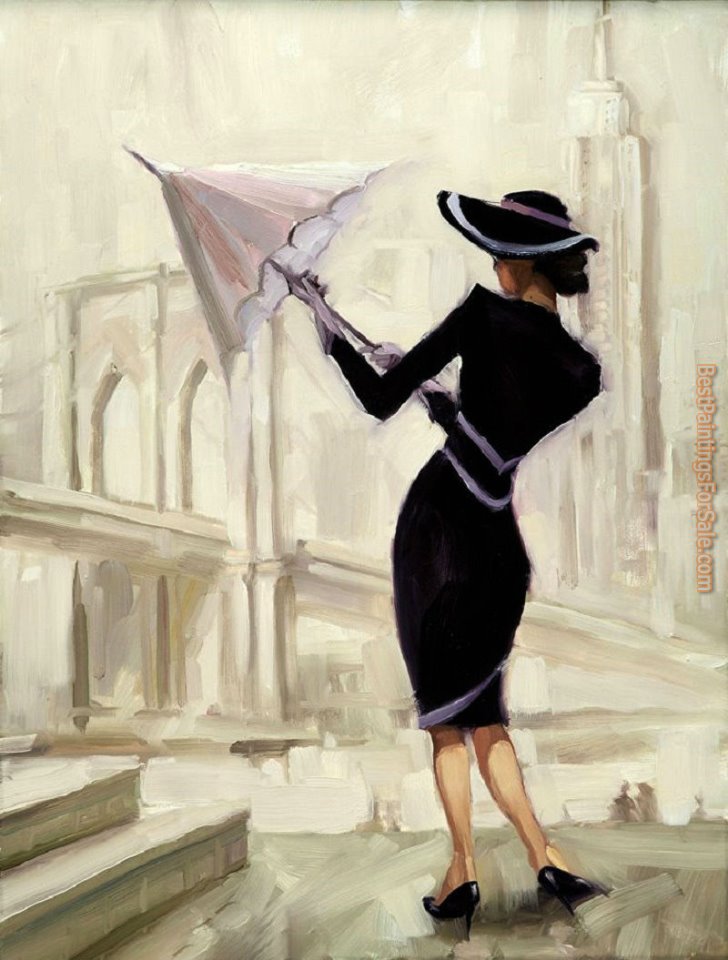 Anna Razumovskaya Umbrella Rain painting